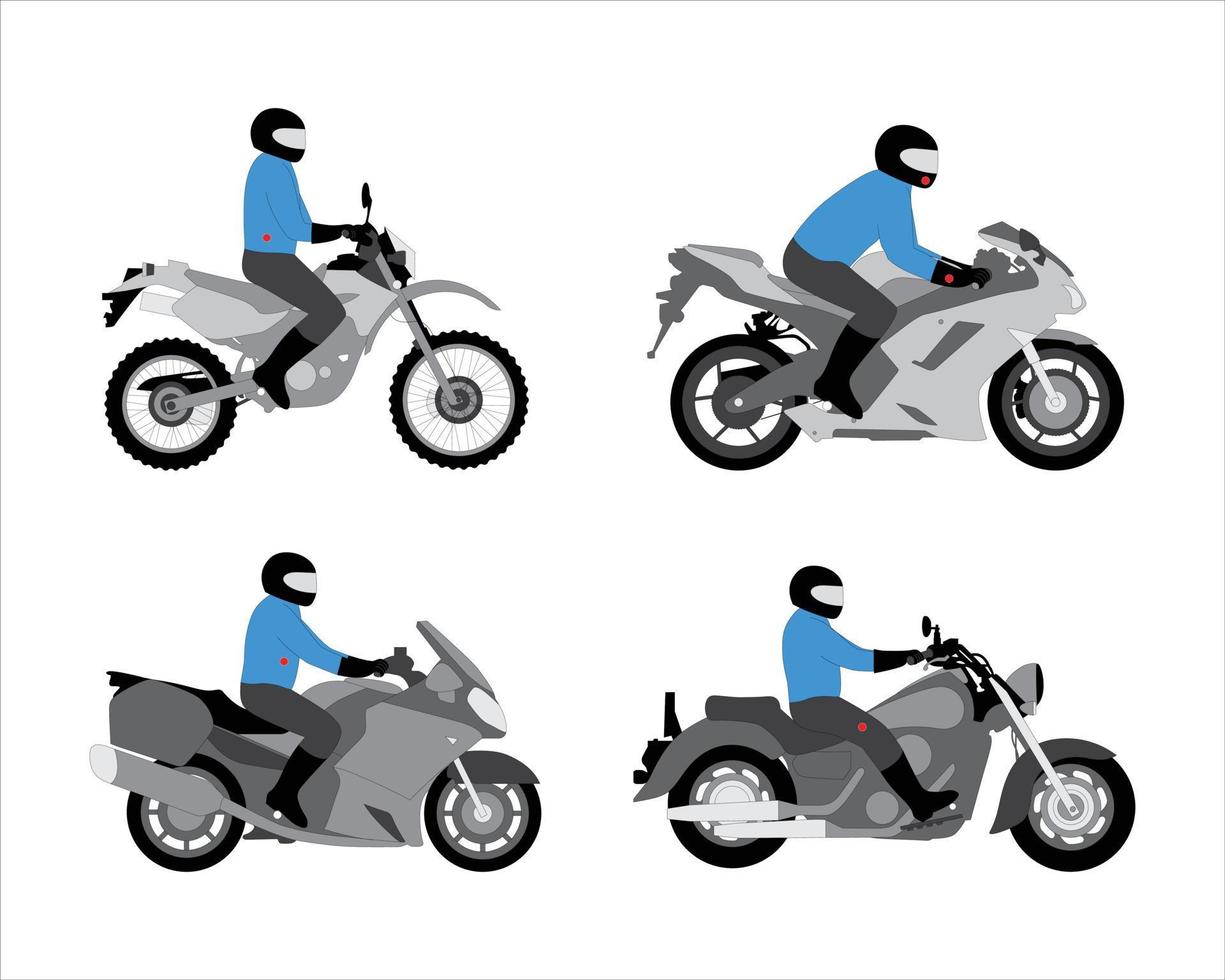 vector moto ilustración