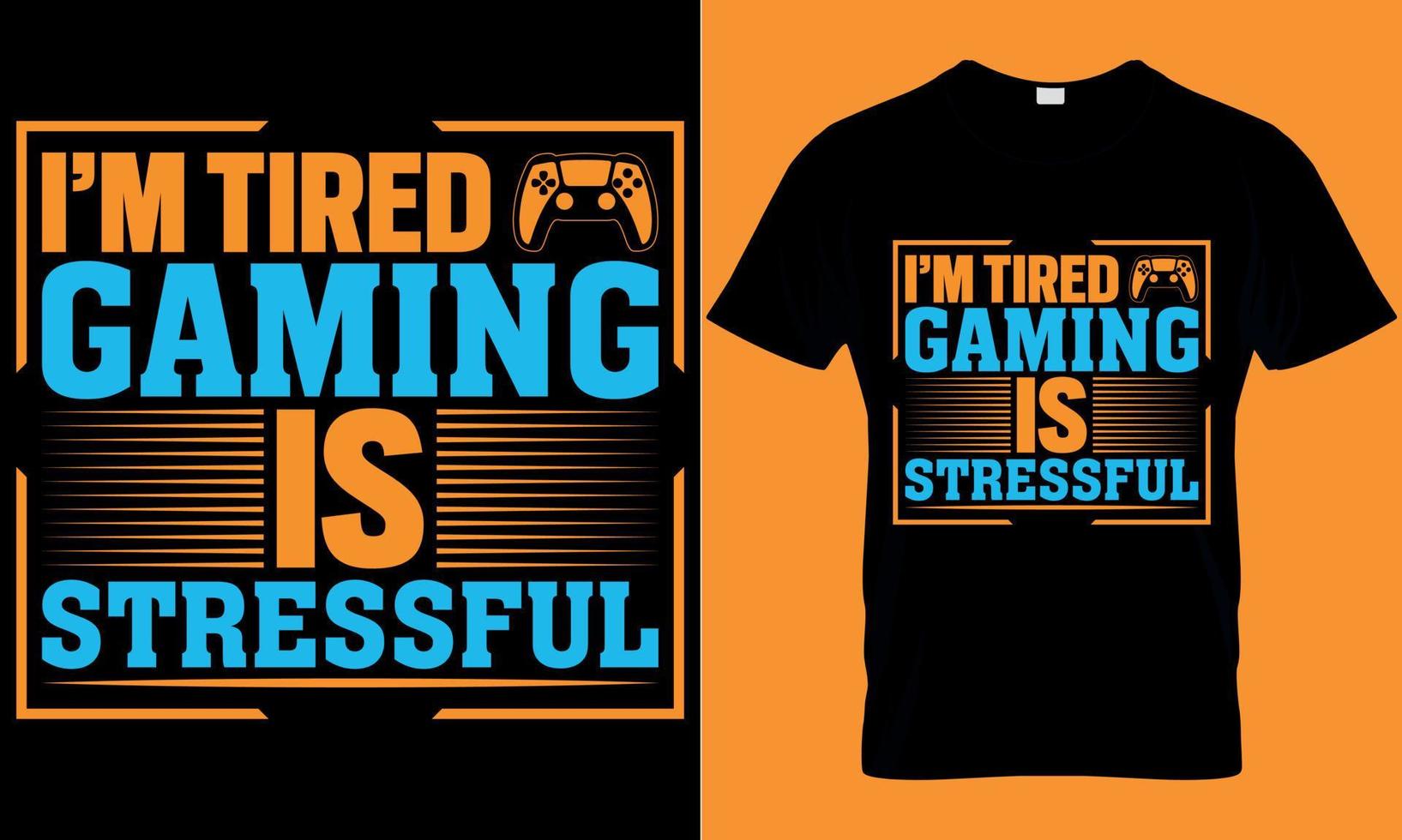 gaming typography t-shirt design vector