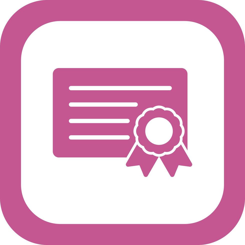 Certificate Vector Icon