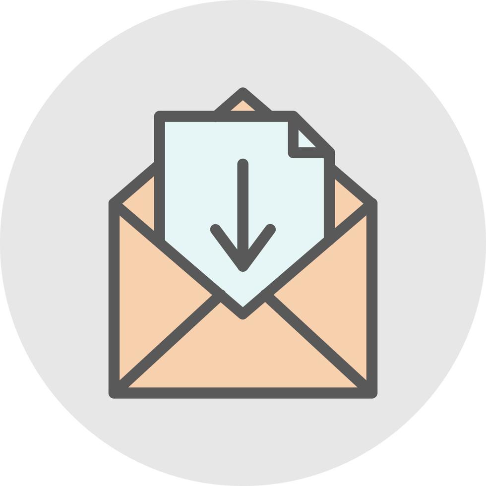 Inbox Vector Icon Design