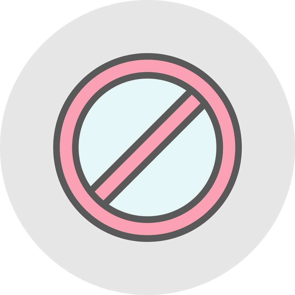Ban Vector Icon Design