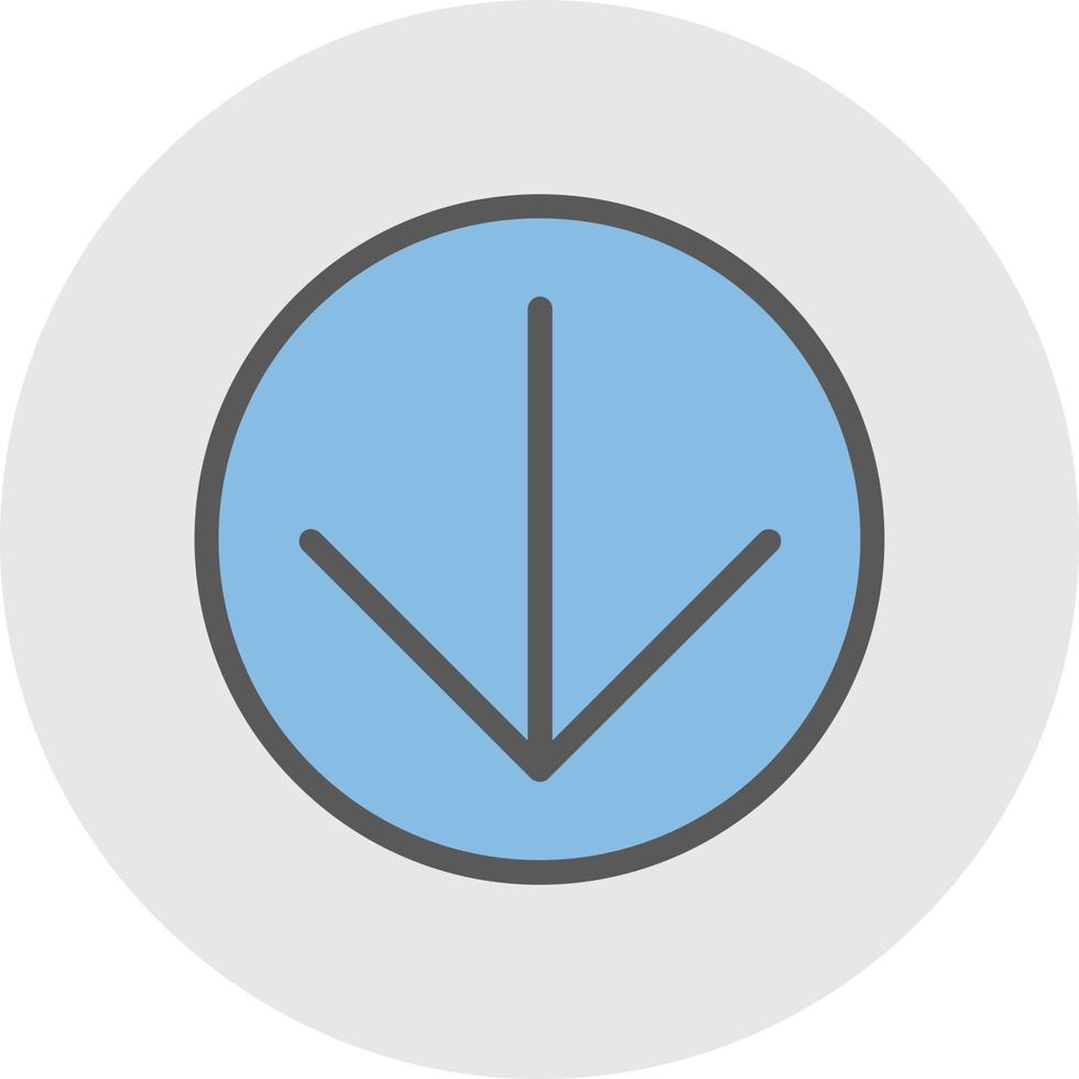 Arrow Circle Down Vector Icon Design