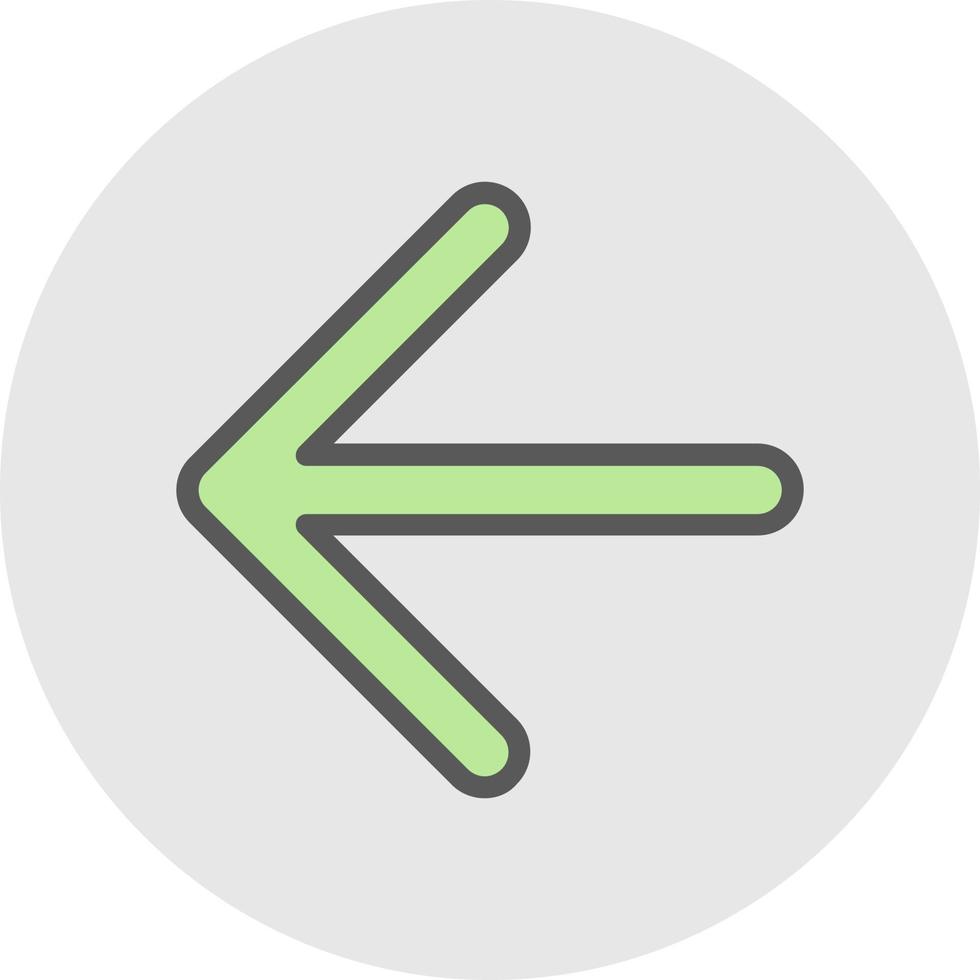 Arrow Left Vector Icon Design
