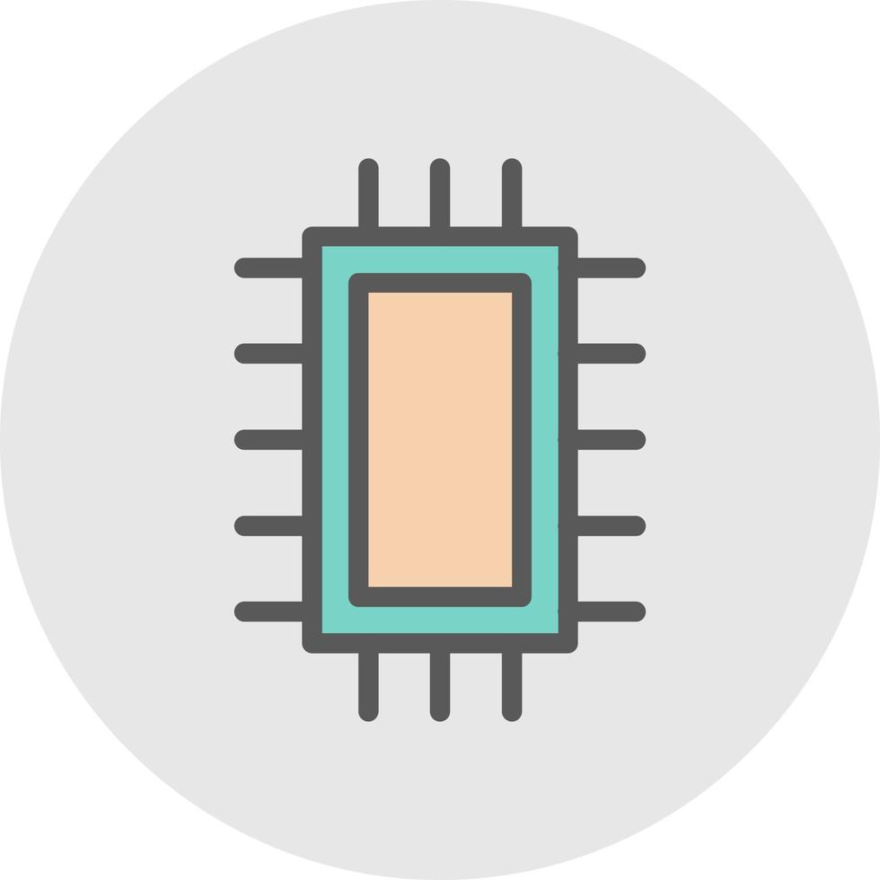 Microchip Vector Icon Design