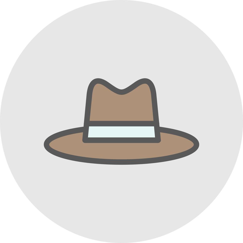 Hat Cowboy Side Vector Icon Design