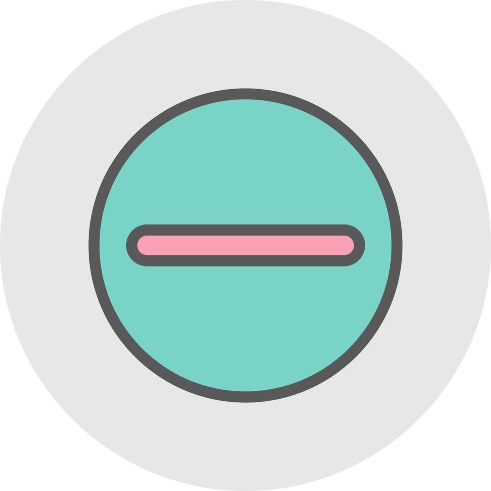 Minus Circle Vector Icon Design