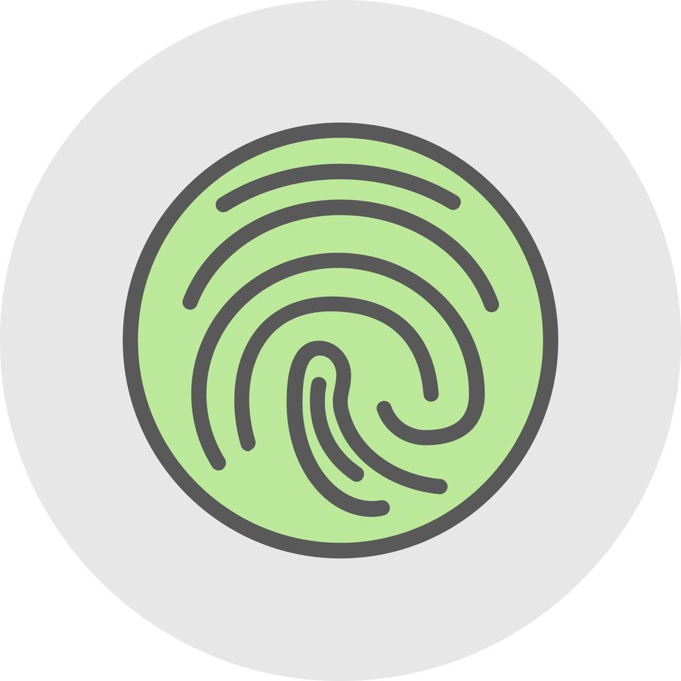 Fingerprint Vector Icon Design