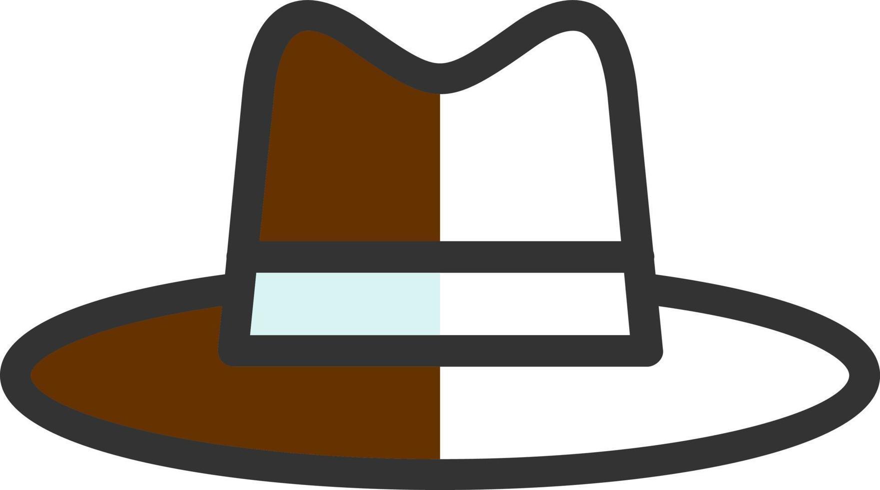 Hat Cowboy Side Vector Icon Design