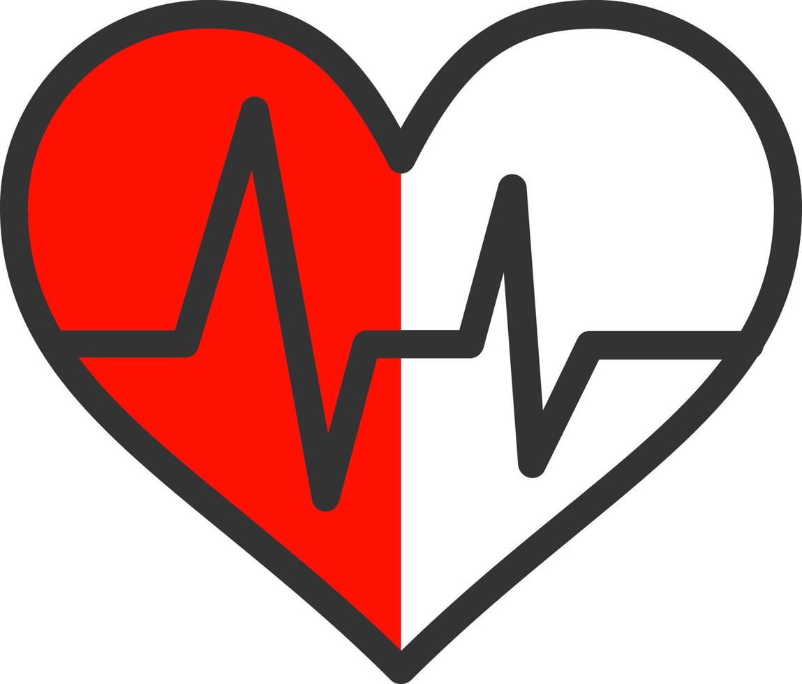 Heartbeat Vector Icon Design