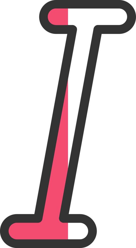 Italic Vector Icon Design