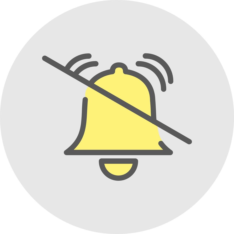 Bell Slash Vector Icon Design Vector Icon Design