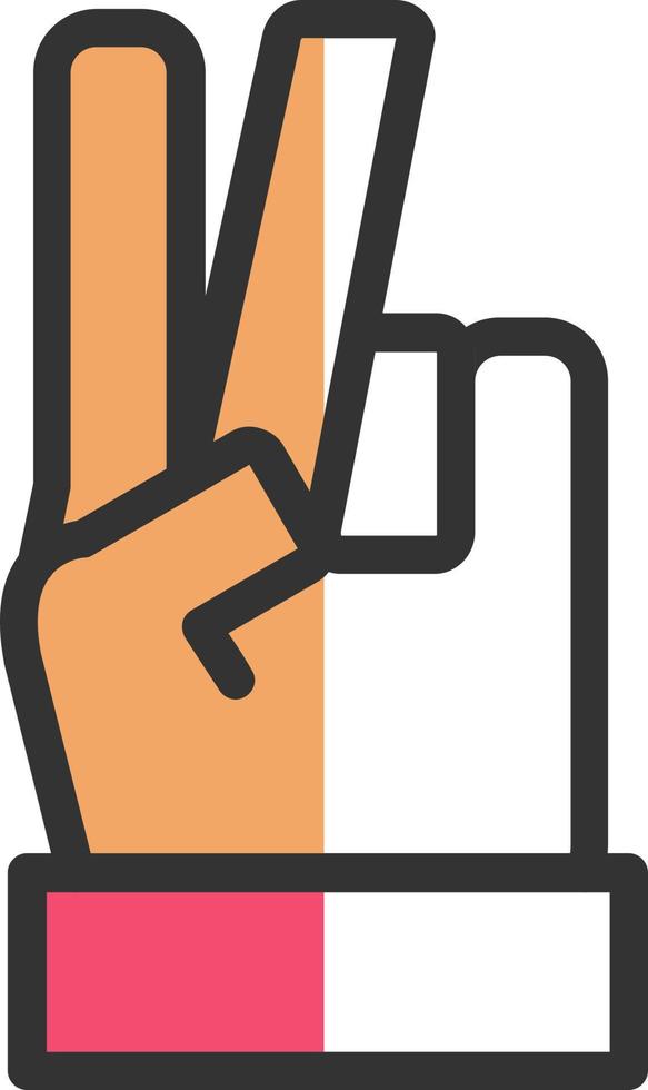 Hand Scissors Vector Icon Design