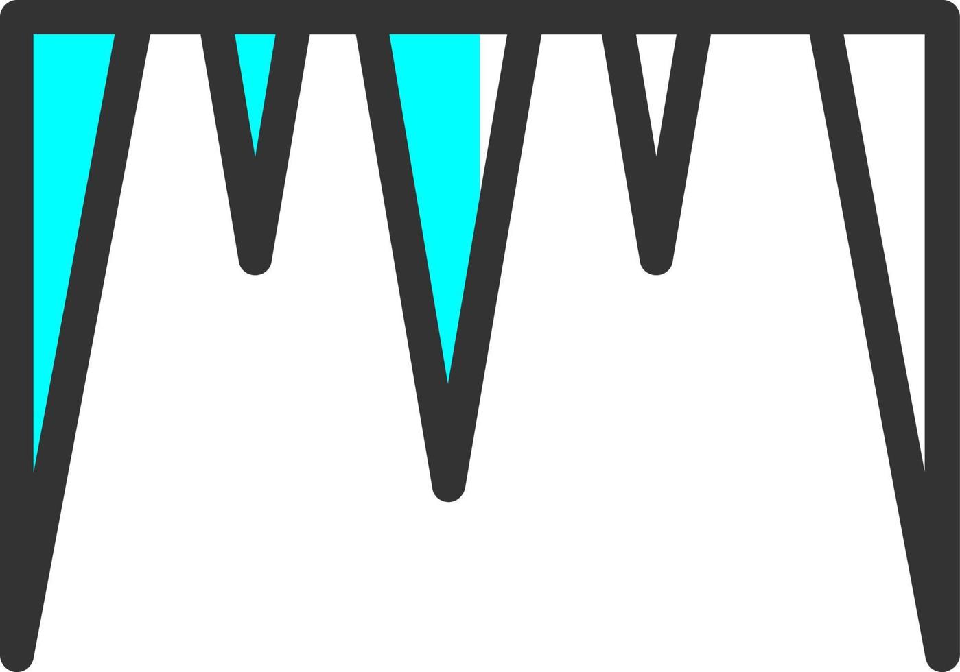 Icicles Vector Icon Design