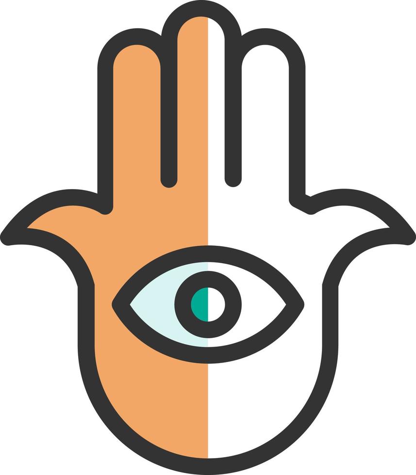 Hamsa Vector Icon Design