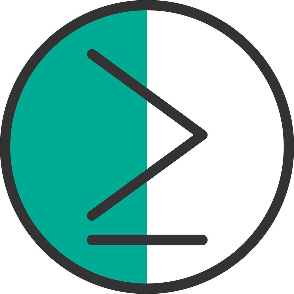 Greater Than Vector Icon Design