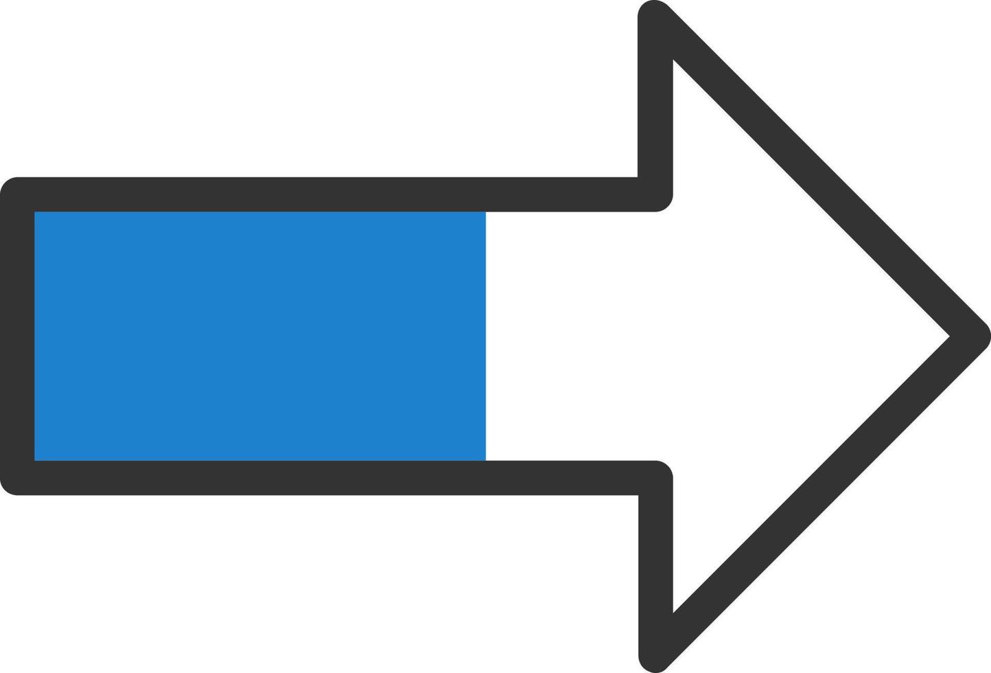 Long Arrow Alt Right Vector Icon Design