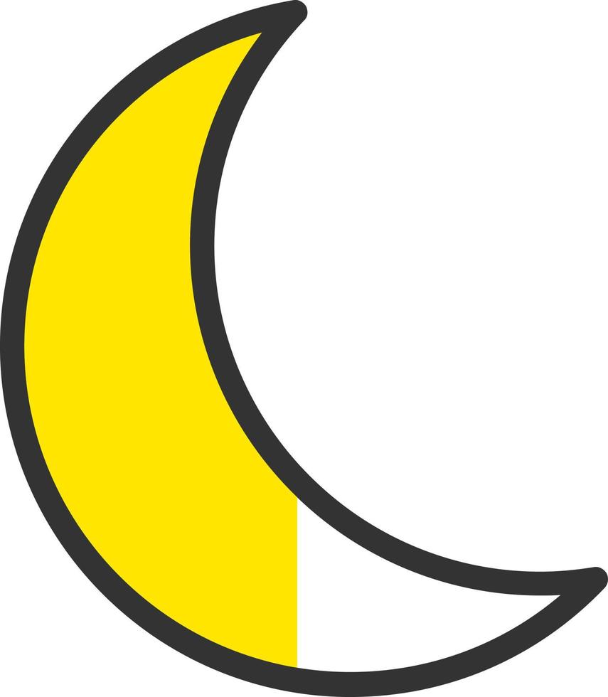 diseño de icono de vector de luna