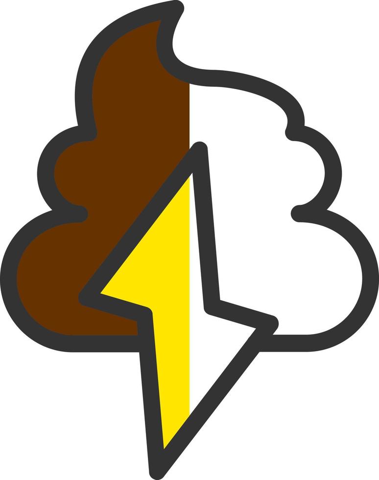 Poo Storm Vector Icon Design
