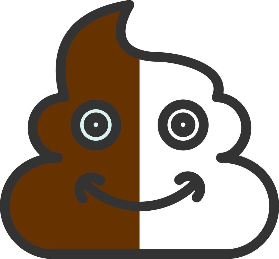 Poop Vector Icon Design