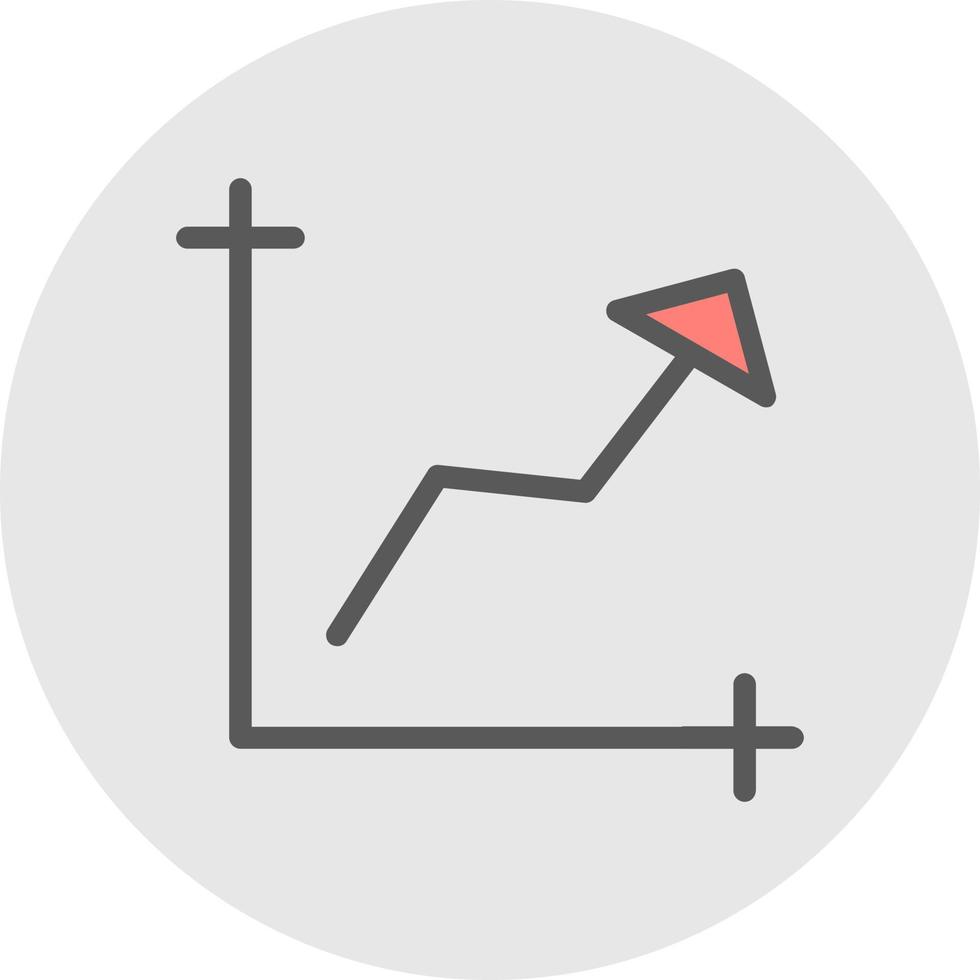 Chart Line Vector Icon Design