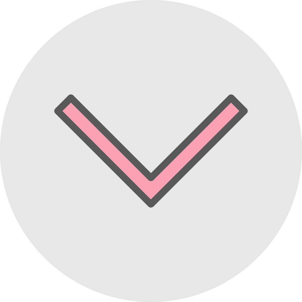 Chevron Down Vector Icon Design