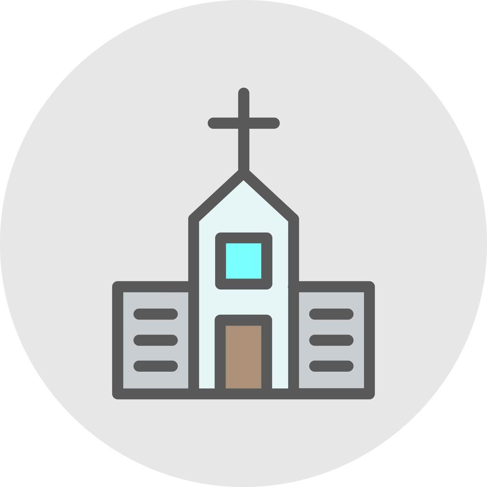 Church Vector Icon Design