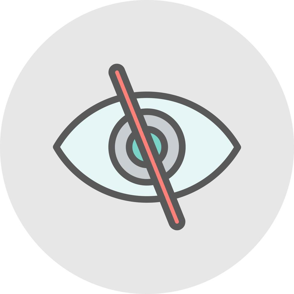 Eye Slash Vector Icon Design