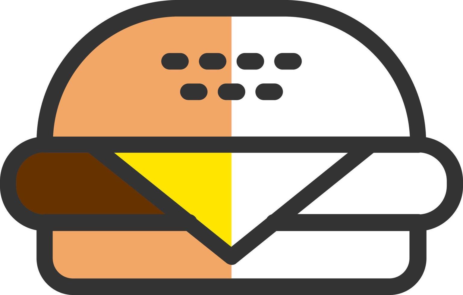 diseño de icono de vector de hamburguesa