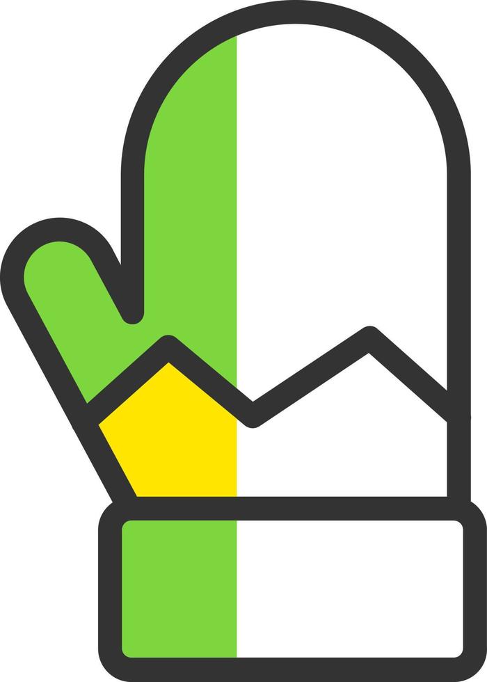 Mitten Vector Icon Design