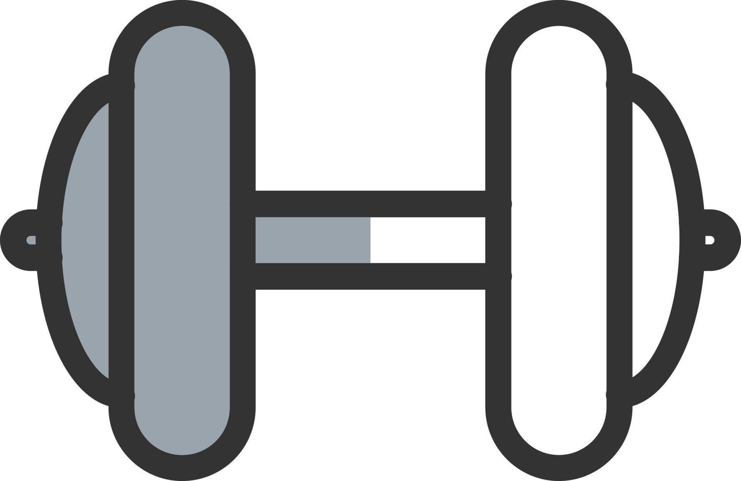 Dumbbell Vector Icon Design