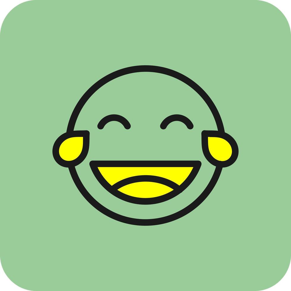 Grin Tongue Squint Vector Icon Design