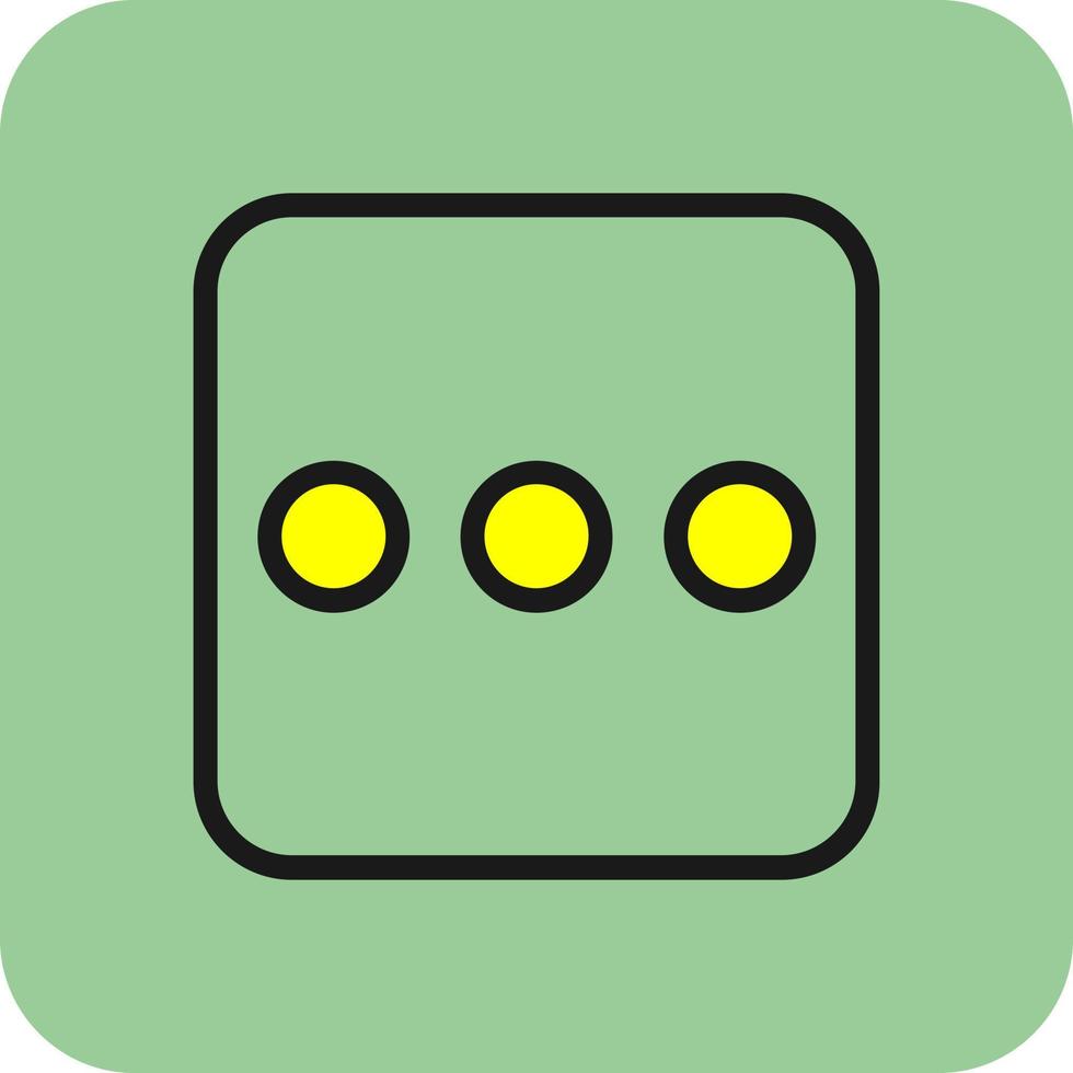 Ellipsis H Vector Icon Design