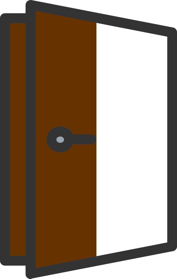Door Open Vector Icon Design