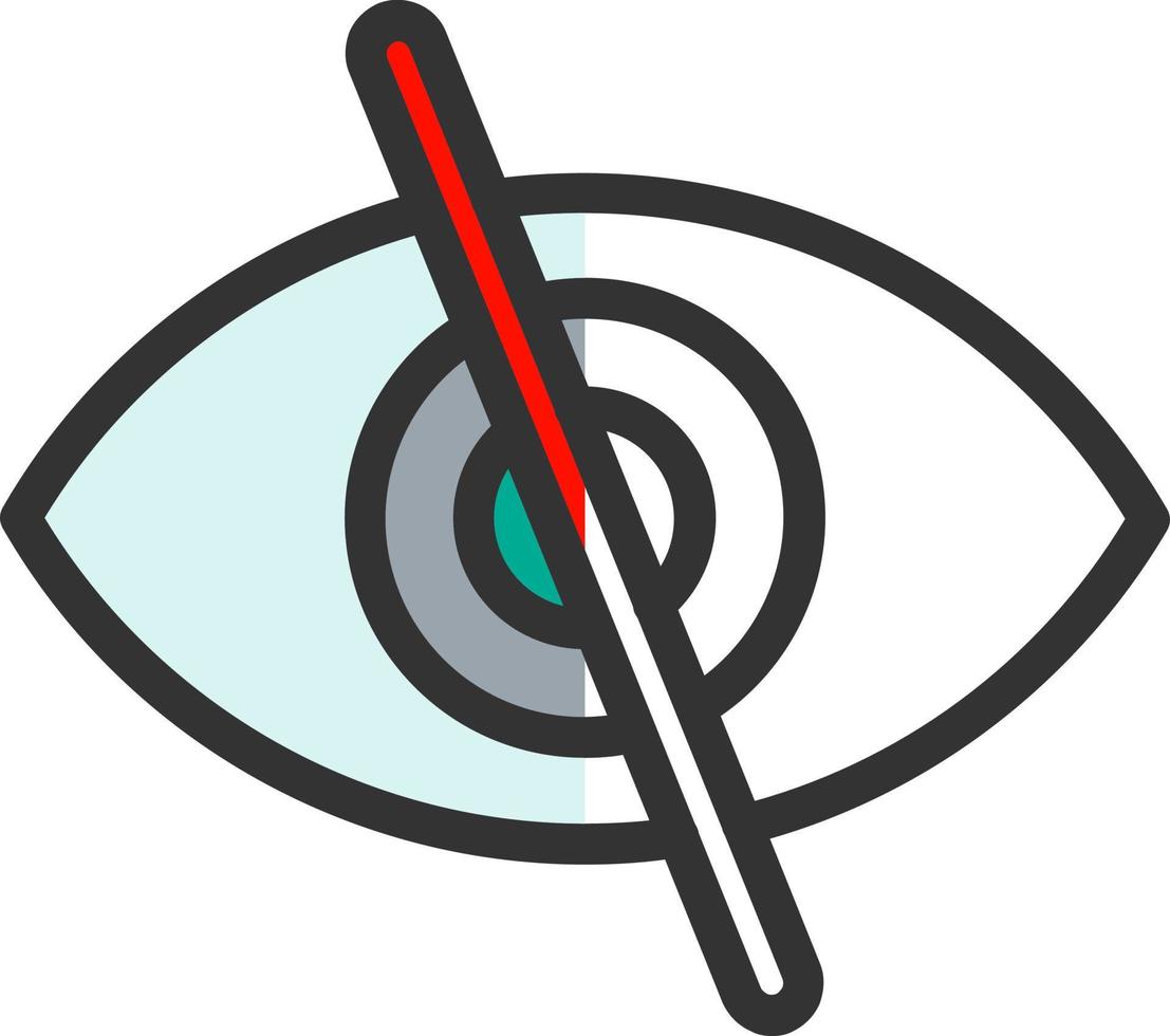 Eye Slash Vector Icon Design