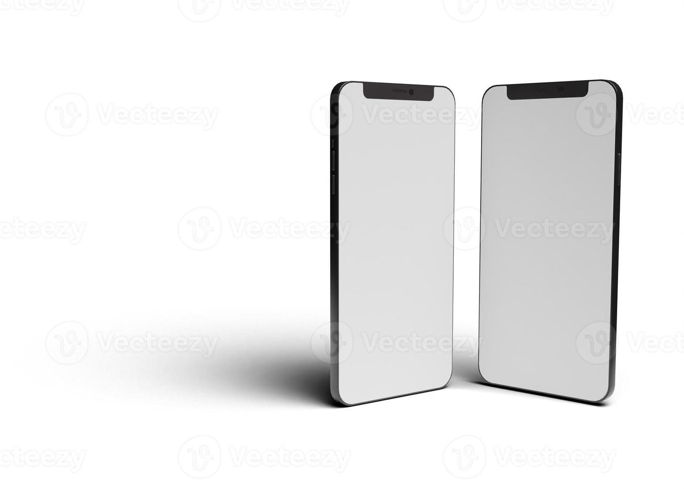 Mobile phone screen mockup photo