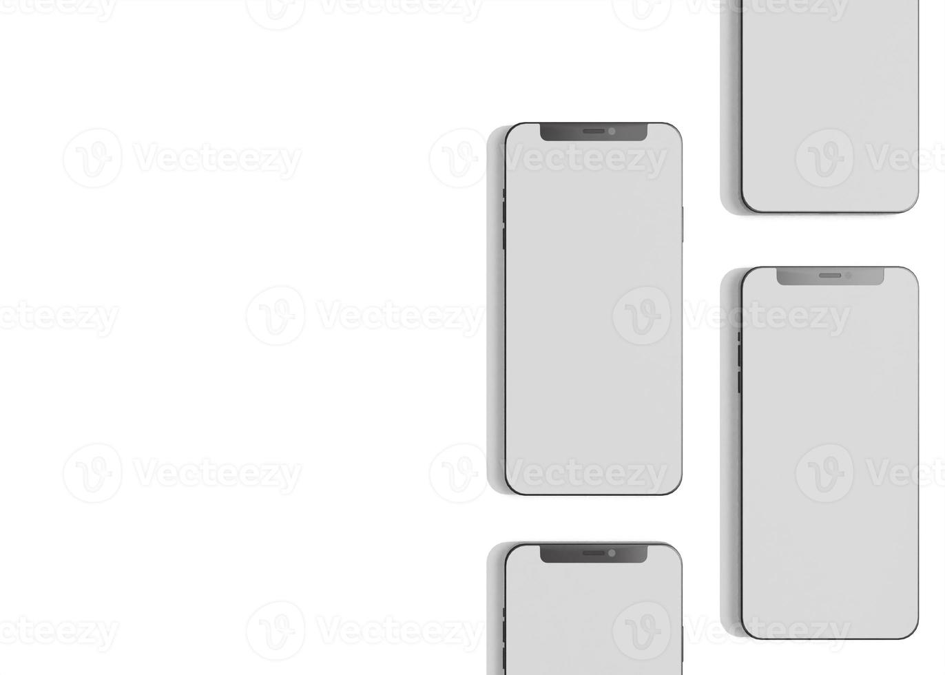 Mobile phone screen mockup photo