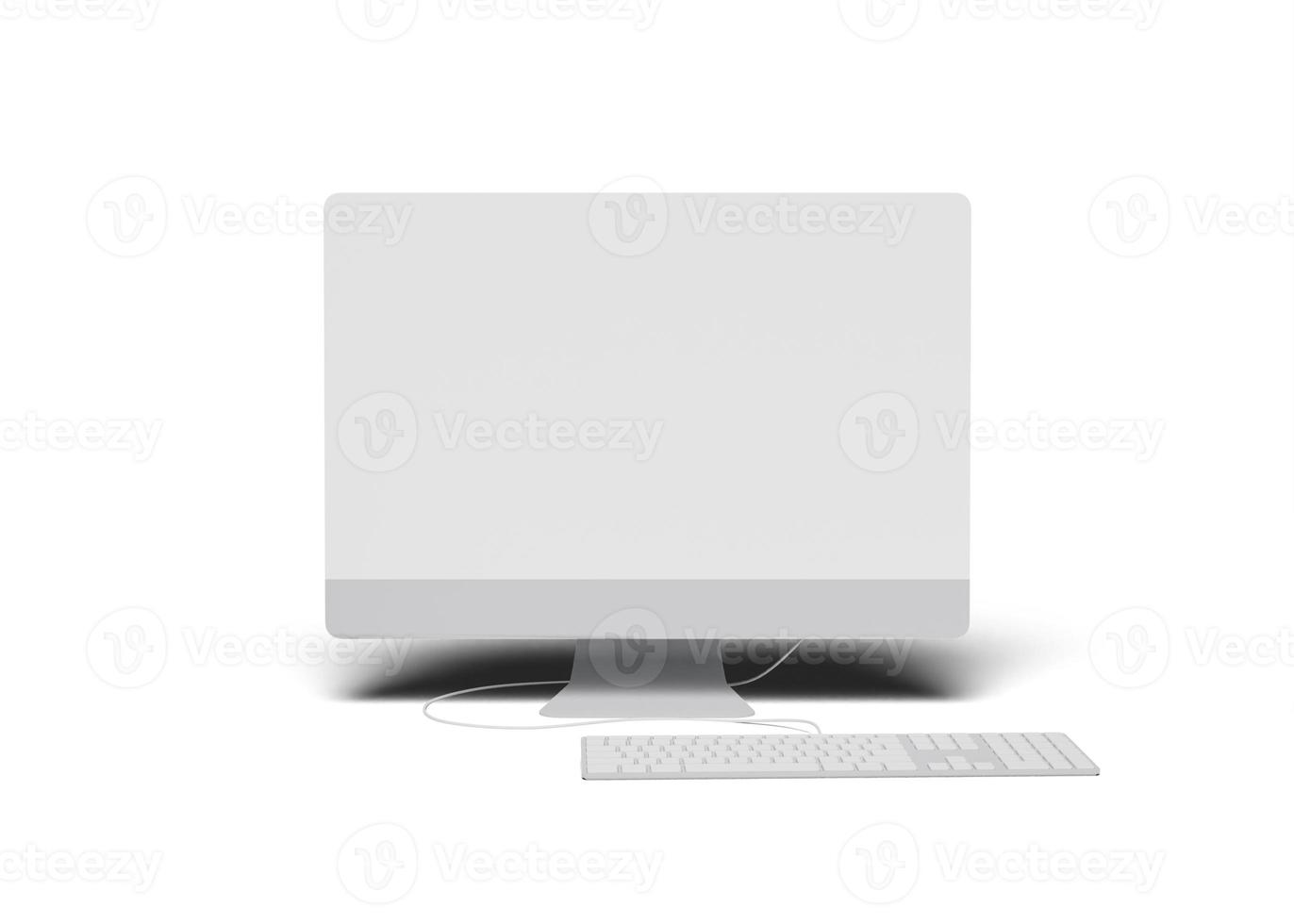 Computer display screen mockup photo