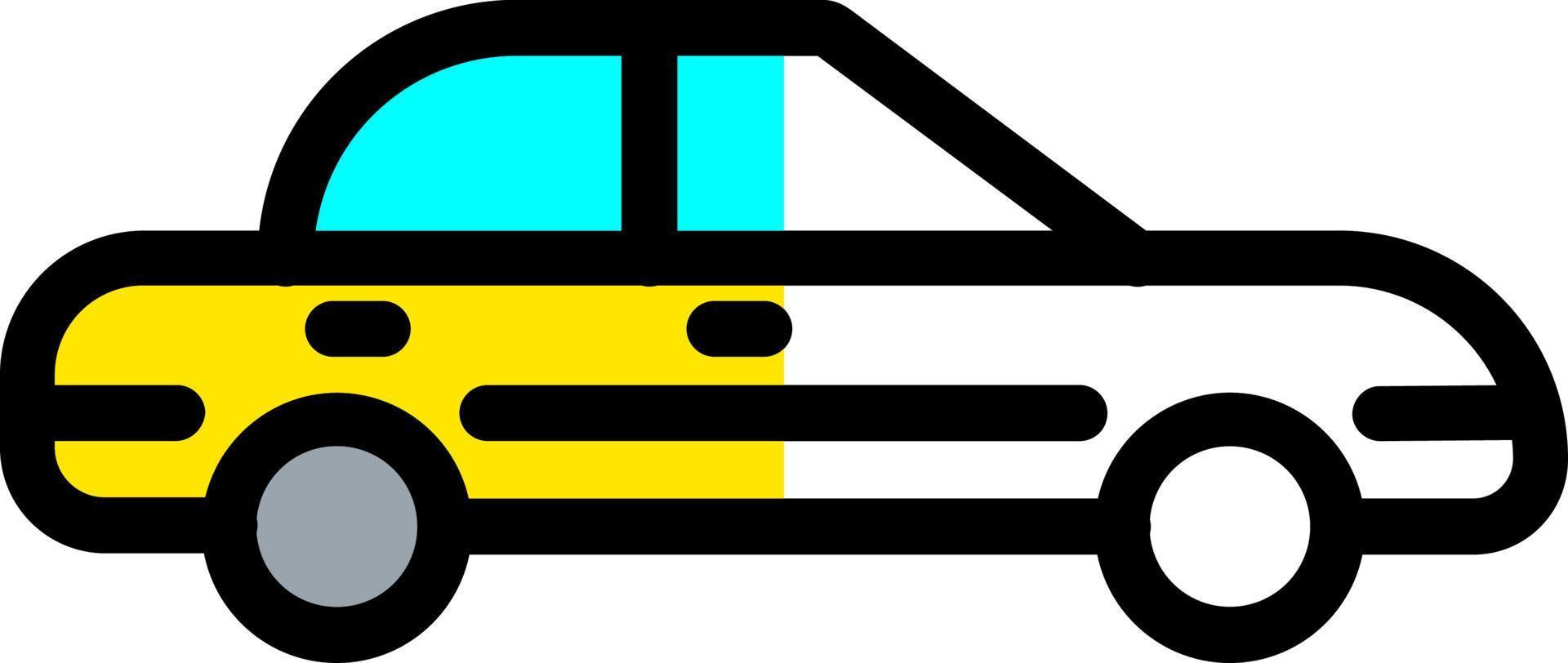 diseño de icono de vector de lado de coche