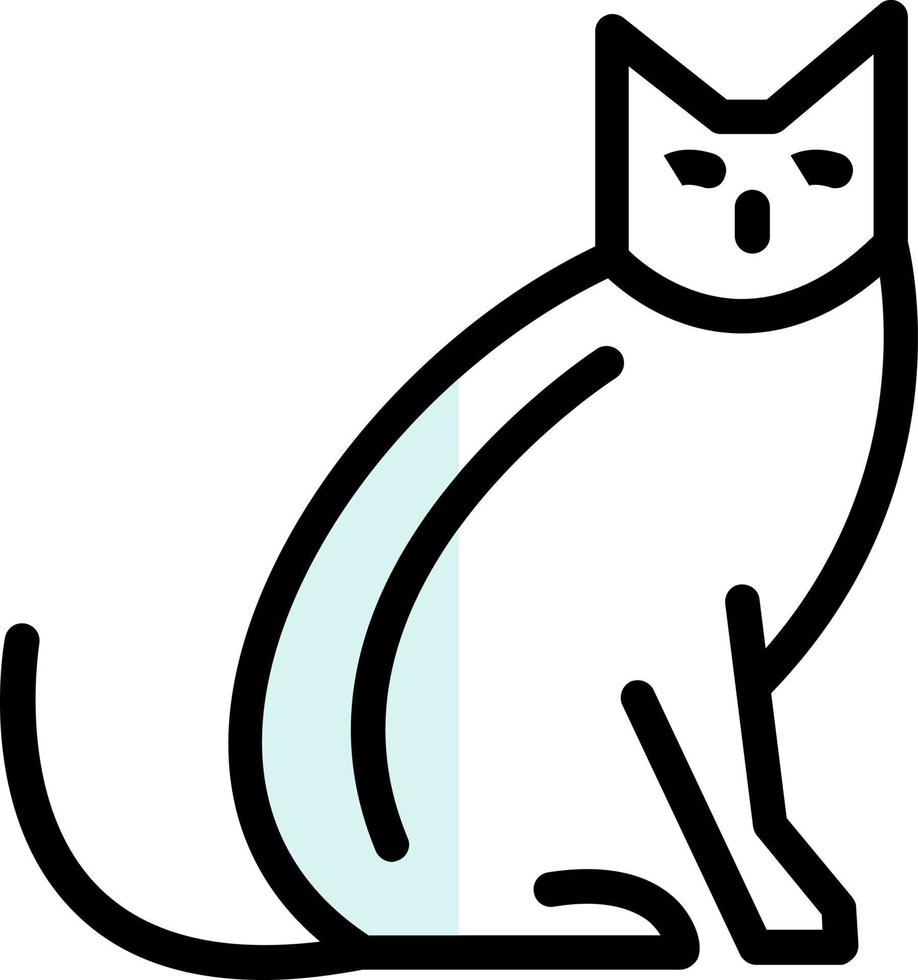 diseño de icono de vector de gato