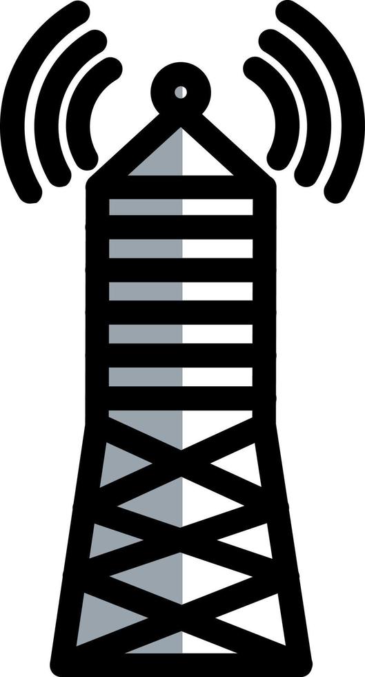 diseño de icono de vector de torre de transmisión