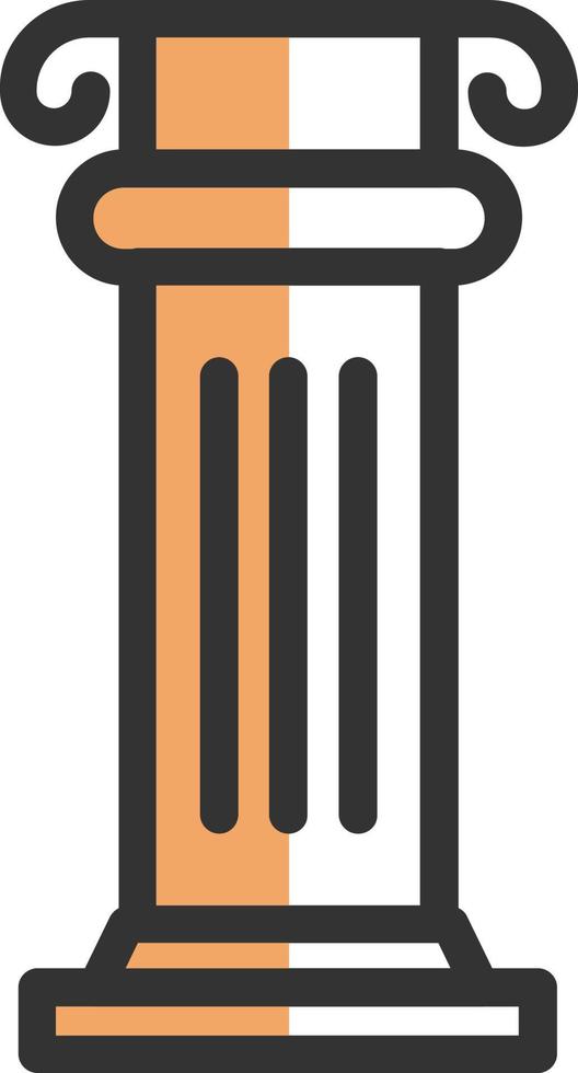 Columns Vector Icon Design