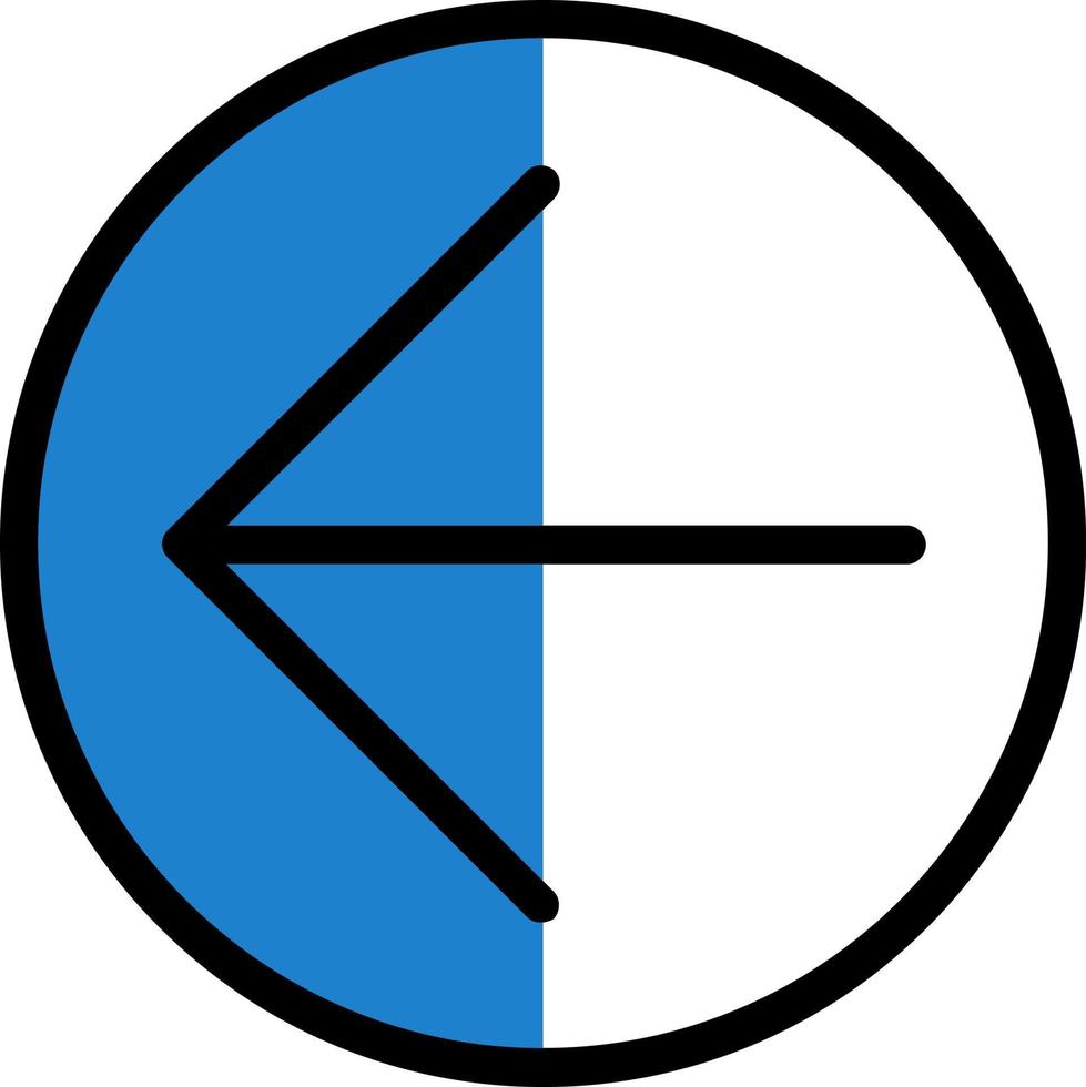 Arrow Circle Left Vector Icon Design