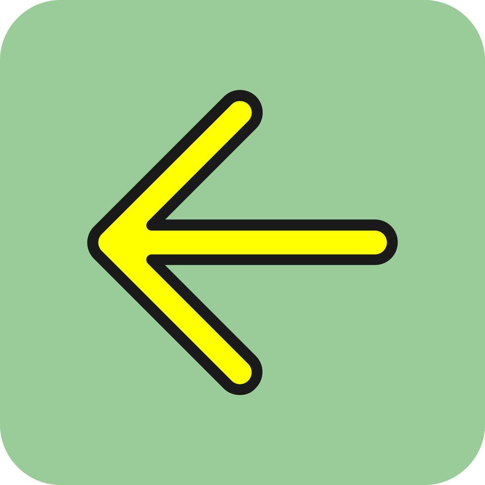 Arrow Left Vector Icon Design