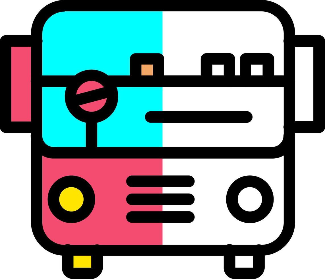 Bus Alt Vector Icon Design