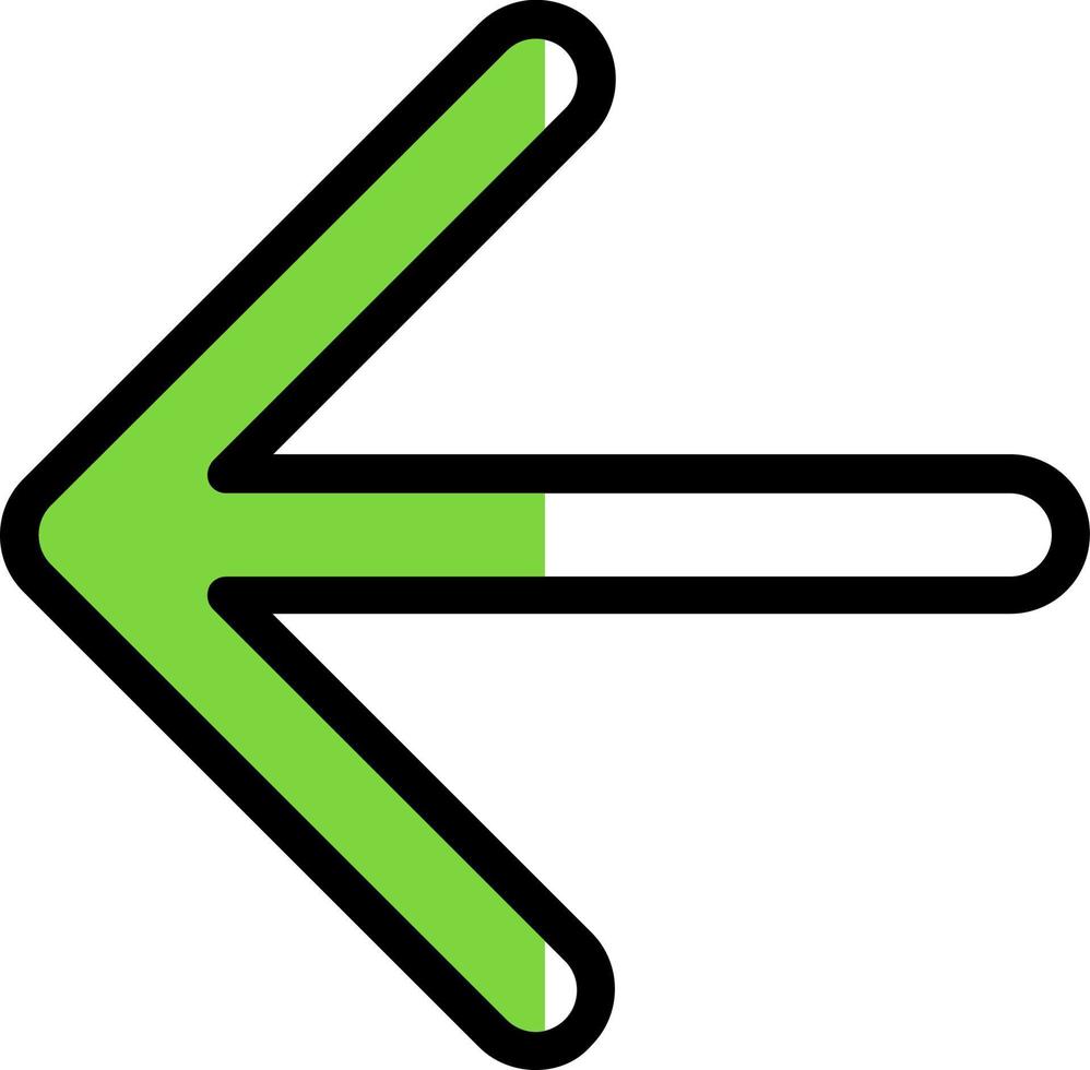 Arrow Left Vector Icon Design