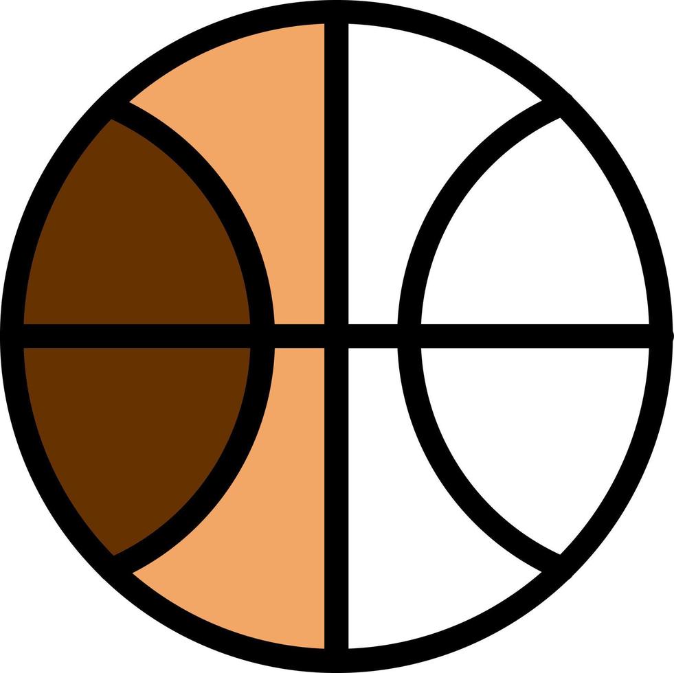 diseño de icono de vector de pelota de baloncesto