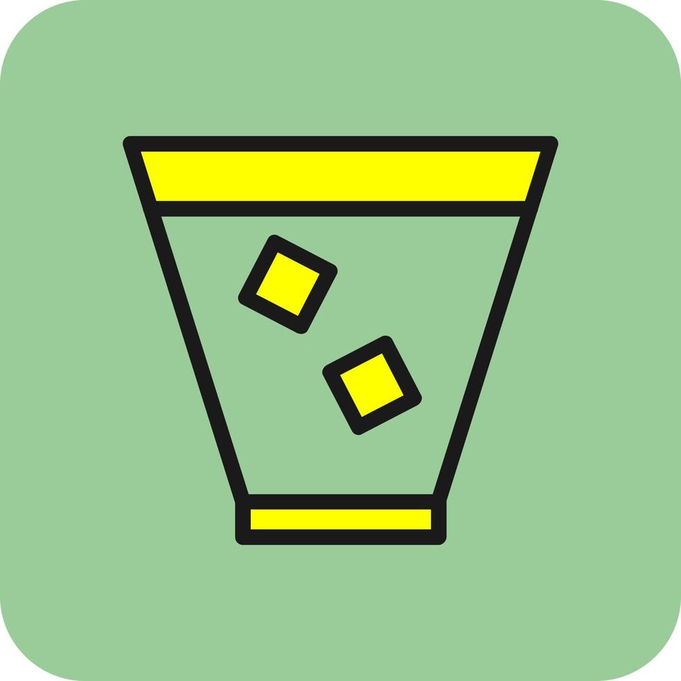 Glass Whiskey Vector Icon Design