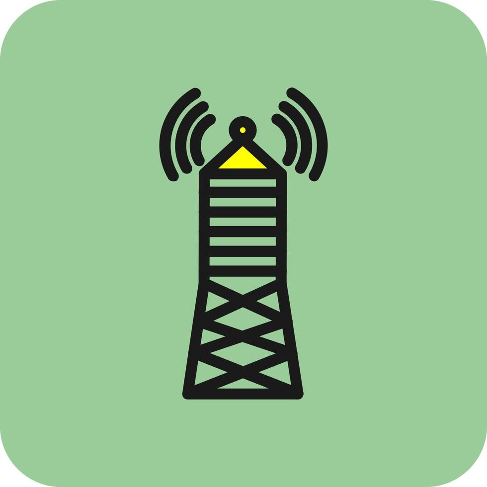 diseño de icono de vector de torre de transmisión