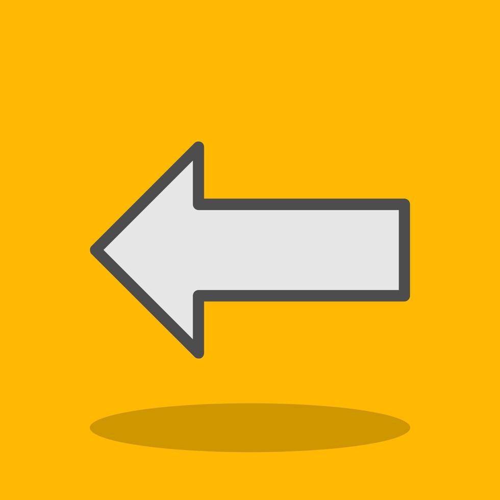 Long Arrow Alt Left Vector Icon Design
