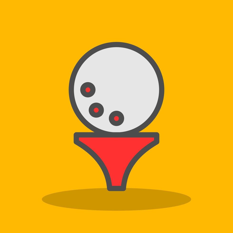 Golf Ball Vector Icon Design